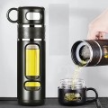Bình pha trà thủy tinh giữ nhiệt 520ml 2 lớp siêu tốt có lõi lọc trà