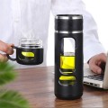 Bình pha trà thủy tinh giữ nhiệt 520ml 2 lớp siêu tốt có lõi lọc trà