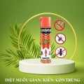 Bình xịt loại bỏ các loại côn trùng 600ml dạng bọt nhỏ gọn, hiệu quả