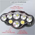 Đèn pin đội đầu siêu sáng 8 bóng 6 chế độ tiện lợi