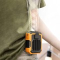 Quạt kẹp quần áo mini tích điện kiêm sạc dự phòng nhỏ gọn