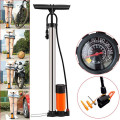 Bơm xe đạp cầm tay cao cấp có đồng hồ đo áp suất tiện lợi