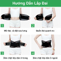 Đai lưng thoát vị đĩa đệm nẹp lưng hỗ trợ cột sống lưng ADM, Size M : Vòng Bụng 70-100cm