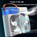 Quạt phun sương điều hòa hơi nước mini có đèn led tiện lợi