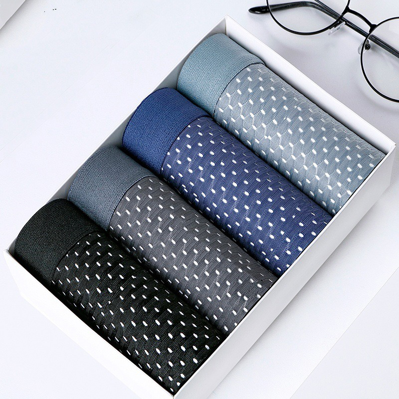 Hộp 4 quần sịp đùi thông hơi cao cấp dành cho nam