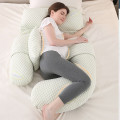 Gối ôm bà bầu thiết kế thông minh đa chức năng giúp ngủ ngon giấc, Màu xám