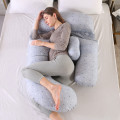 Gối ôm bà bầu thiết kế thông minh đa chức năng giúp ngủ ngon giấc, Màu xám
