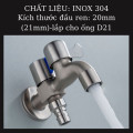 Vòi nước 2 đầu đa năng 2 cổng xả độc lập 