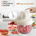 Máy xay thịt cá cối thủy tinh công suất 500W