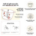 Máy xay thịt cá cối thủy tinh công suất 500W