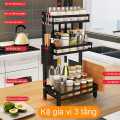 Kệ đựng gia vị đa năng Inox sơn tĩnh điện  2 tầng