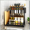 Kệ đựng gia vị đa năng Inox sơn tĩnh điện  2 tầng