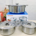 Bộ 3 nồi Sharp inox cao cấp
