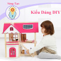 Bộ đồ chơi nhà gỗ Pink House cho bé 