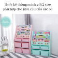 Kệ sách kèm hộc đựng đồ xinh xắn cho bé 