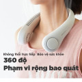  Quạt Đeo Cổ Mini Không Cánh Tích Điện Thông Minh