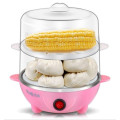 Nồi hấp trứng đa năng mini inox 2 tầng Cooker