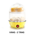 Nồi hấp trứng đa năng mini inox 2 tầng Cooker