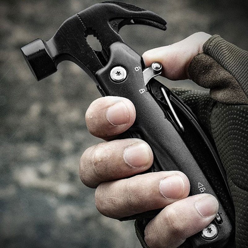 Búa kìm gấp gọn đa năng 12 trong 1 tiện lợi