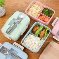 Hộp đựng cơm lúa mạch nhiều ngăn 