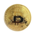 Đồng bitcoin mạ vàng 24K