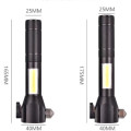 Đèn pin đa năng cầm tay LED COB T6 có búa cứu hộ
