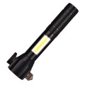 Đèn pin đa năng cầm tay LED COB T6 có búa cứu hộ