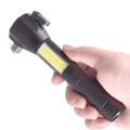 Đèn pin đa năng cầm tay LED COB T6 có búa cứu hộ