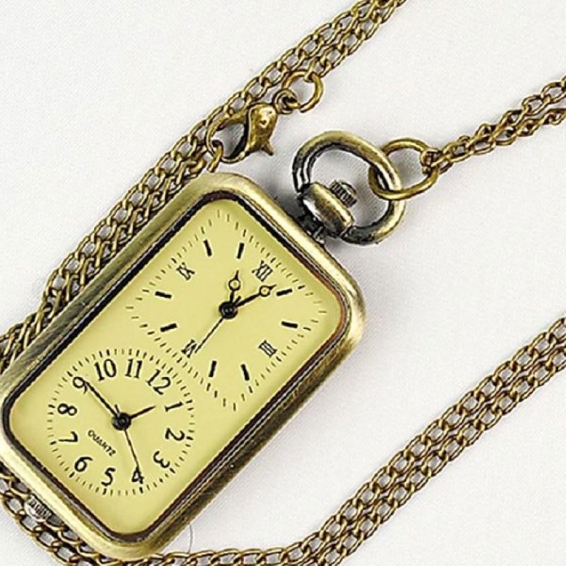 Đồng hồ 2 múi giờ có dây đeo cổ
