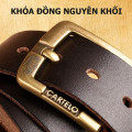 Thắt lưng nam da bò khóa đồng Cartelo CTL-KD02