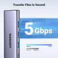 Cổng chuyển đổi Type C ra 1 cổng HDMI và 3 cổng USB 3.0 Ugreen 15597 