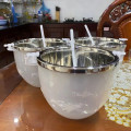 Bát đựng rượu, ướp lạnh trong suốt kèm gáo múc , Lõi nhựa