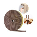 Ron cao su dán khung cửa cách âm chống bụi tiện dụng, Màu nâu - Loại 5m