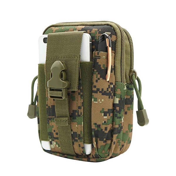Túi đeo hông kiểu quân đội, nhiều ngăn nhỏ đựng đồ tiện lợi