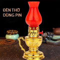 Đèn để bàn thờ vĩnh cửu tiết kiệm điện khi sử dụng, Dùng pin