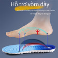 Bộ 2 cặp lót giày 4D cao su non chống sốc, thoáng khí, giảm trơn trượt, Size 35-36	