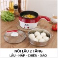 Nồi lẩu mini đa năng chống dính 2 tầng siêu bền 