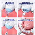 Máy tăm nước cầm tay 3 chế độ kèm 4 đầu vệ sinh và củ sạc, Màu hồng