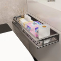 Kệ phòng tắm để đồ dán tường, khoan tường, chất liệu nhôm cao cấp, Dài 40cm