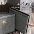 Hộp vải đựng quần áo, đựng đồ đa năng, gấp gọn tiện lợi, Dung tích 40L (44*29*30cm)	