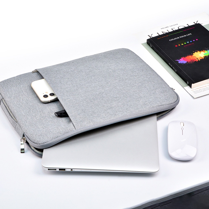 Túi chống sốc laptop, túi đựng macbook 2 ngăn có quai xách