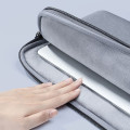 Túi chống sốc laptop, túi đựng macbook 2 ngăn có quai xách, Màu xám - 13inch - 13.3inch