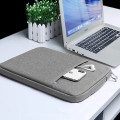 Túi chống sốc laptop, túi đựng macbook 2 ngăn có quai xách, Màu xám - 13inch - 13.3inch