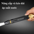 Đầu vòi xịt tăng áp rửa xe cực mạnh, vòi phun áp suất cao tiện lợi đa năng, Loại đai xiết