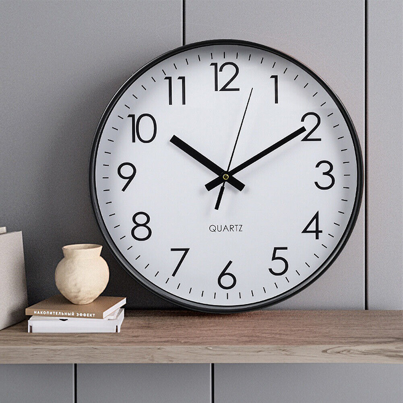 Đồng hồ treo tường kim trôi trang trí số nổi 3D size 30