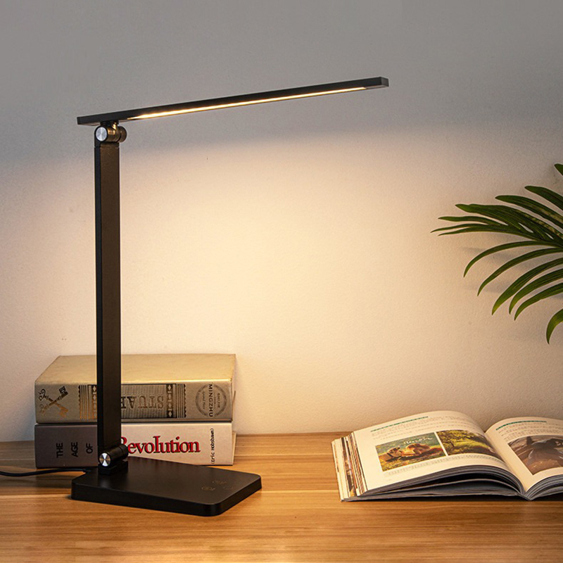 Đèn học để bàn bóng Led chống cận, tích điện kết hợp cảm ứng