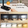 Đèn học để bàn bóng Led chống cận, tích điện kết hợp cảm ứng, Màu đen - Bản tiêu chuẩn cắm điện