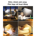 Đèn học để bàn bóng Led chống cận, tích điện kết hợp cảm ứng, Màu đen - Bản tiêu chuẩn cắm điện