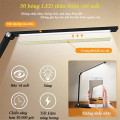 Đèn học để bàn bóng Led chống cận, tích điện kết hợp cảm ứng, Màu đen - Bản tiêu chuẩn cắm điện