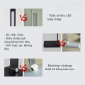 Đèn học để bàn bóng Led chống cận, tích điện kết hợp cảm ứng, Màu đen - Bản tiêu chuẩn cắm điện